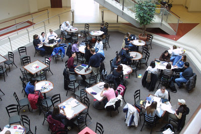 Schlegel Centre interior, Wilfrid Laurier University