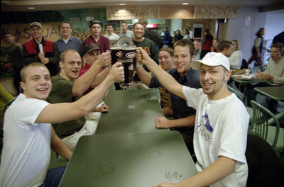 Students in Terrace Food Court, Wilfrid Laurier University