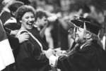 Janet Wagner at Wilfrid Laurier University spring convocation 1984