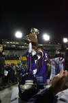 Wilfrid Laurier University players holding Vanier Cup, 2005