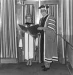 Tamara Giesbrecht and John Aird at Wilfrid Laurier University fall convocation 1981