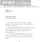 023-1987 : Laurier and Birmingham sign exchange agreement
