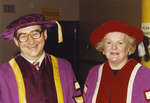John Weir and Maureen Forrester at convocation 1986