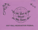 Wilfrid Laurier University 1997 fall graduation formal invitation