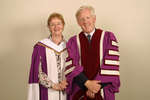 Maude Barlow and Bob Rae at Laurier Brantford spring convocation 2004