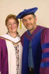 Maude Barlow and Leo Groarke at Laurier Brantford spring convocation 2004