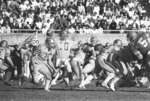 Wilfrid Laurier University Golden Hawks playing in 1987 Western Bowl game