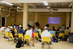 Wilfrid Laurier University men's hockey team meeting