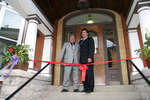 Bruce Arai and Shawkey Fahel during the opening ceremony Wilkes House Residence, Laurier Brantford