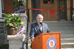 President Rosehart at the opening ceremony of Wilkes House Residence, Laurier Brantford