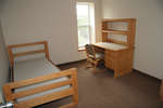 Bedroom in Wilkes House Residence suite, Laurier Brantford