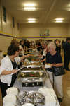 Buffet table during the opening ceremony of Wilkes House Residence, Laurier Brantford