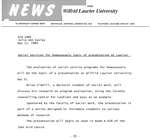 034-1989 : Social services for homosexuals topic of presentation at Laurier
