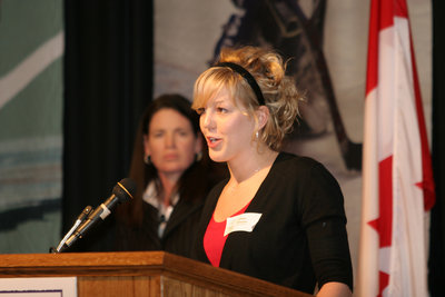 Jillian Ritsma at Outstanding Women of Laurier luncheon, 2007