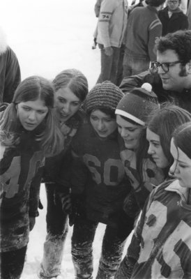 Winter Carnival powder puff football game