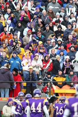 Wilfrid Laurier University fans at the 2005 Vanier Cup national championship game