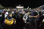 Wilfrid Laurier University fans celebrating at the 2005 Vanier Cup national championship game