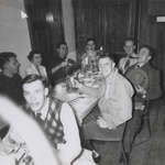 Students in the Dining Hall, Waterloo College