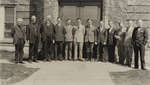 Students and professors standing in front of Willison Hall
