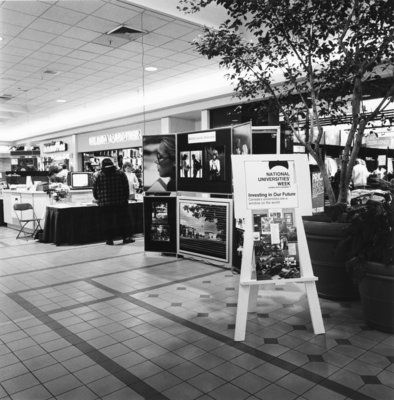 Wilfrid Laurier University National Universities Week display, 1987