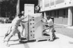 Arrival of new computer at Wilfrid Laurier University