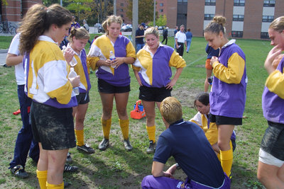 Wilfrid Laurier University women's rugby game, 2001