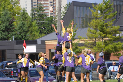 Wilfrid Laurier University women's rugby game, 2001