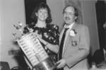 Catherine Foulon and Gary Jeffries at Athletics Awards Banquet, 1989