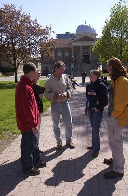 Students in Victoria Park, Brantford, Ontario