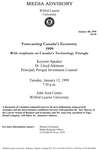 03-1999 : Forecasting Canada's Economy 1999 with emphasis on Canada's Technology Triangle