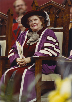 Maureen Forrester at Wilfrid Laurier University convocation ceremony