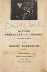 Alumni Presentation Concert: Daniel Barenboim program