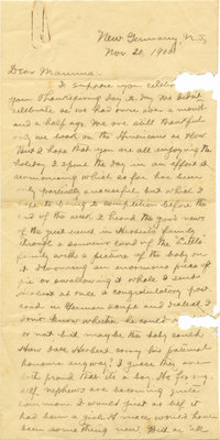 C. H. Little to Candace Little, November 20, 1905