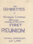 Seminette Club first reunion program, 1960