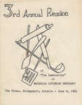 Seminette Club third annual reunion program, 1962