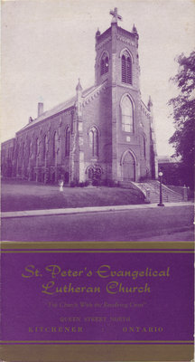 St. Peter's Evangelical Lutheran Church information pamphlet, 1956