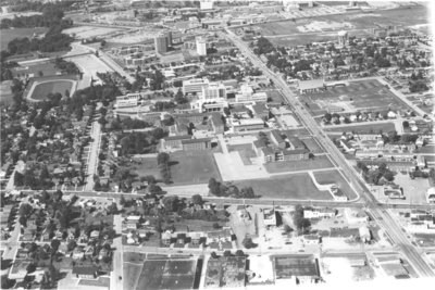 Aerial view of Waterloo Lutheran University