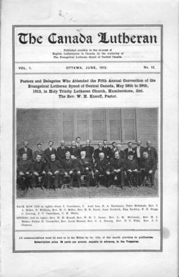 The Canada Lutheran, vol. 1, no. 12, June 1913