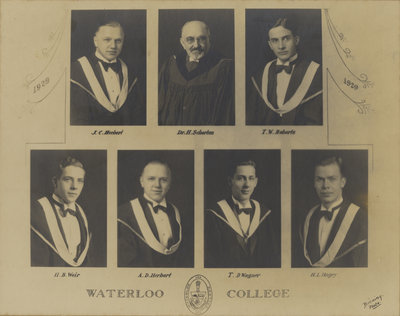 Waterloo College graduating class 1929