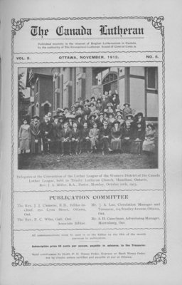 The Canada Lutheran, vol. 2, no. 5, November 1913