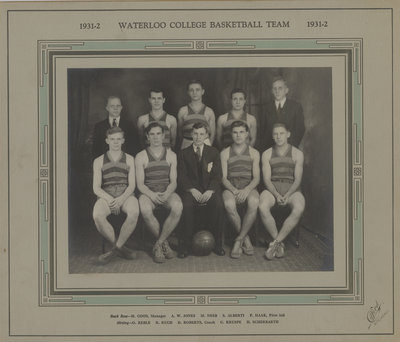 Waterloo College basketball team, 1931-32