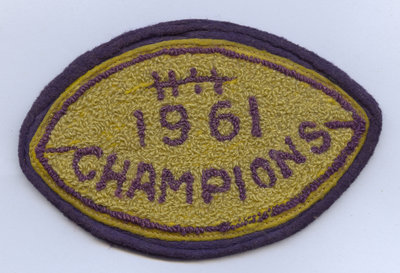 Champion football badge, 1961