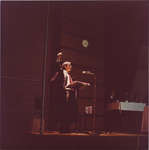 John Stark performing at the 1981 Boar's Head Dinner, Wilfrid Laurier University