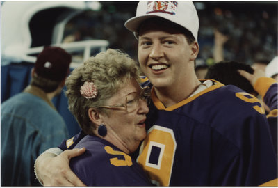 Bill Kubas after 1991 Vanier Cup game