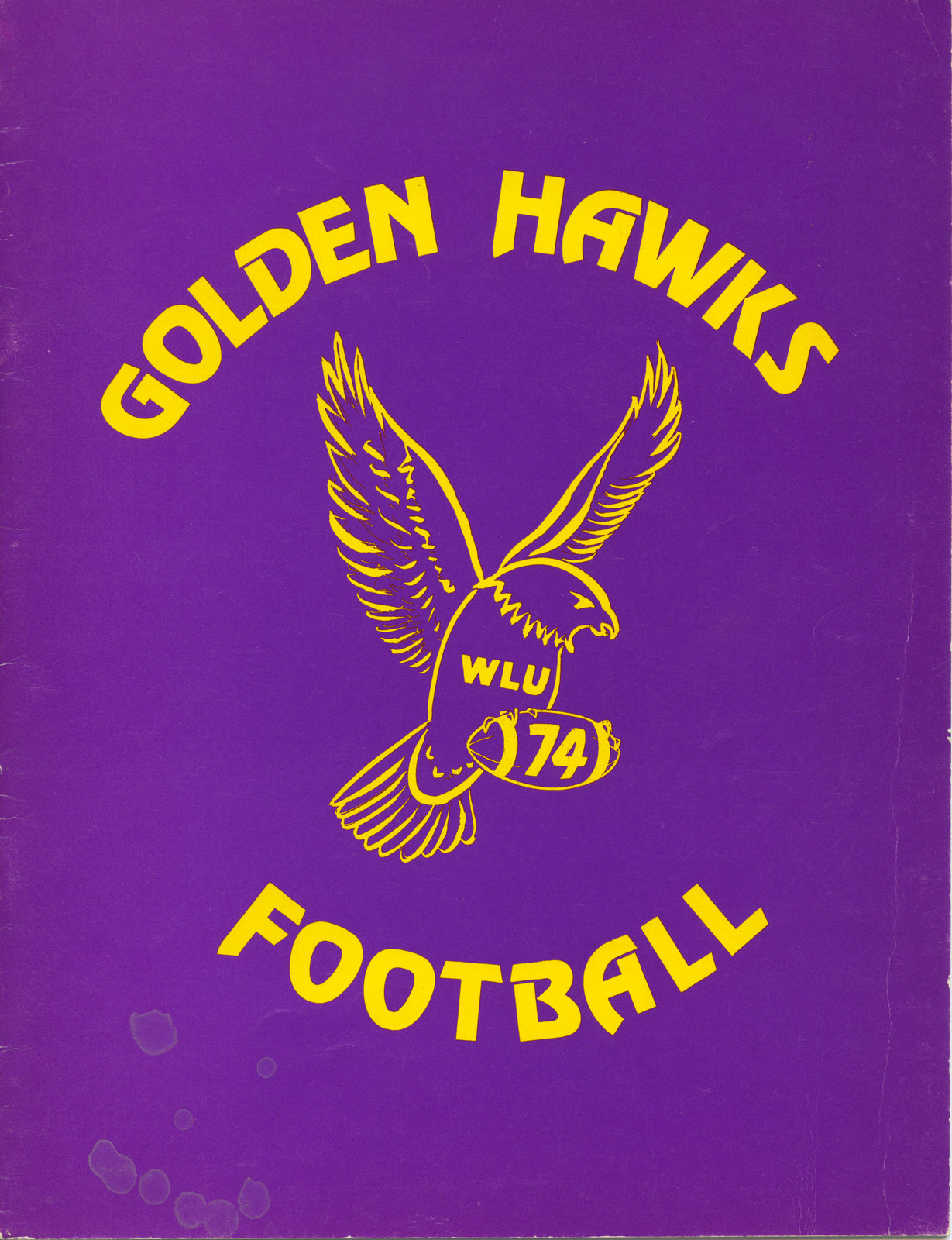 Wilfrid Laurier University Golden Hawks Football Program 1974 Laurier Library Images