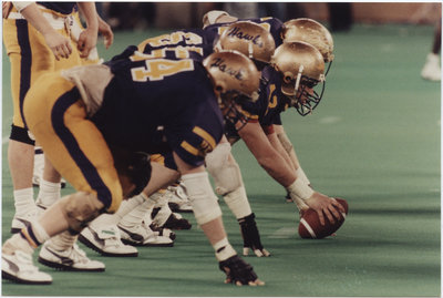 Players on field during Vanier Cup