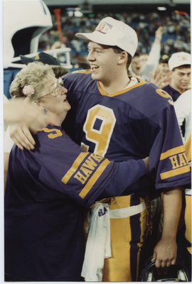 Bill Kubas after Winning the 1991 Vanier Cup