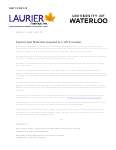 69-2012 : Laurier and Waterloo respond to CAUT motion