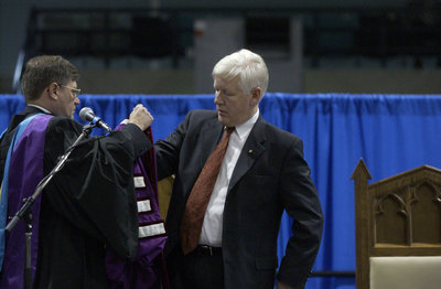 Installation of Bob Rae at Wilfrid Laurier University fall convocation, 2003