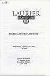 Laurier Brantford Student Awards Ceremony, 2001